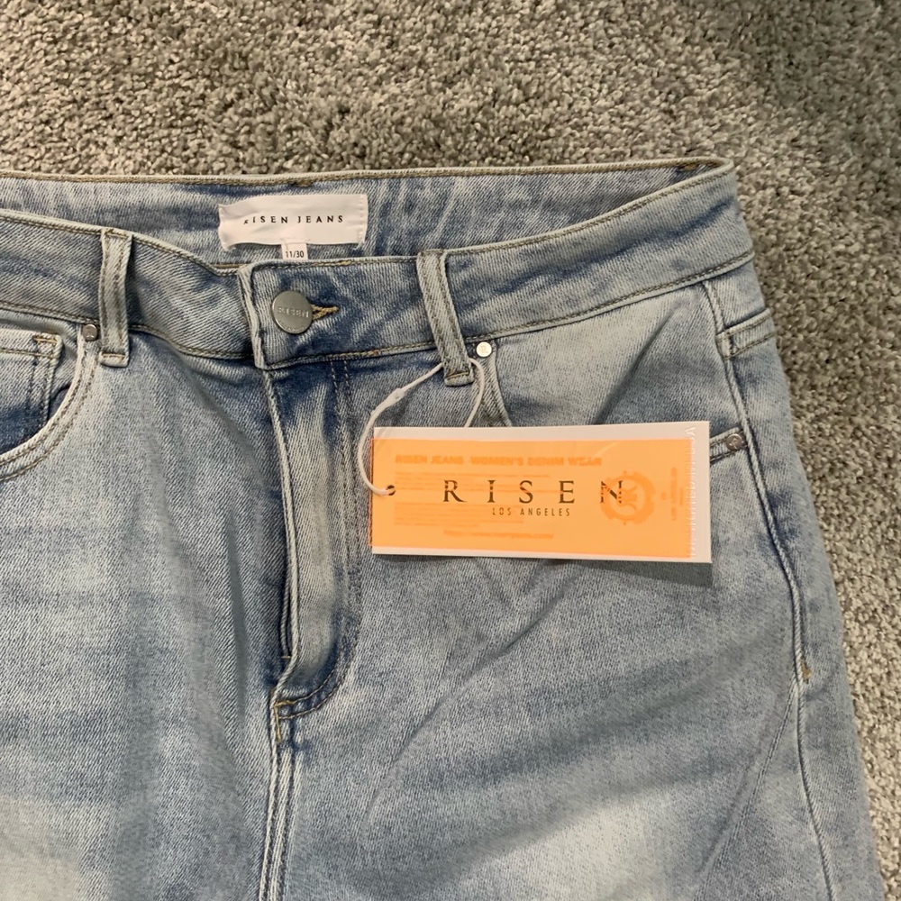 Women's Risen Cargo wide keg jeans - Picture 2 of 3